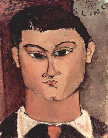 Amedeo Modigliani Portrat de Moise Kiesling oil painting image